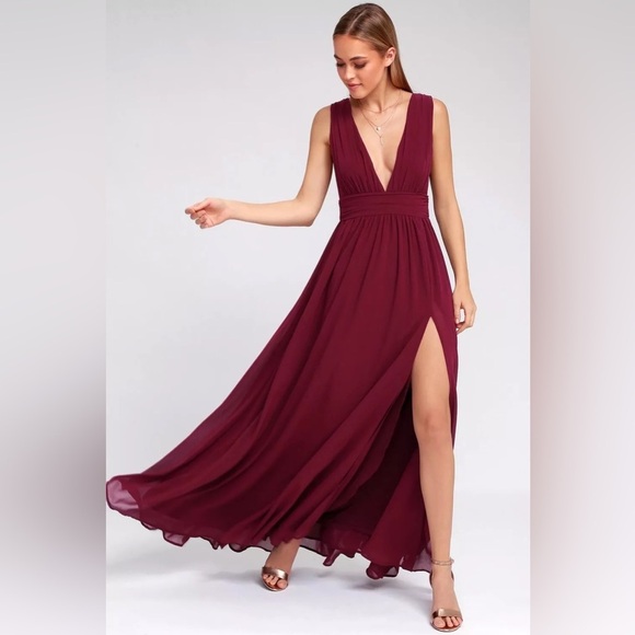 LULUS Heavenly Hues Goddess Maxi Dress Sz S - Picture 1 of 8